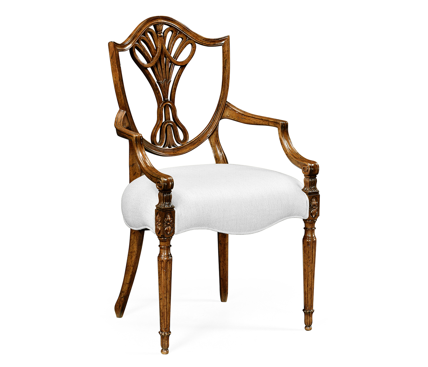 Brompton Shield Back Arm Chair