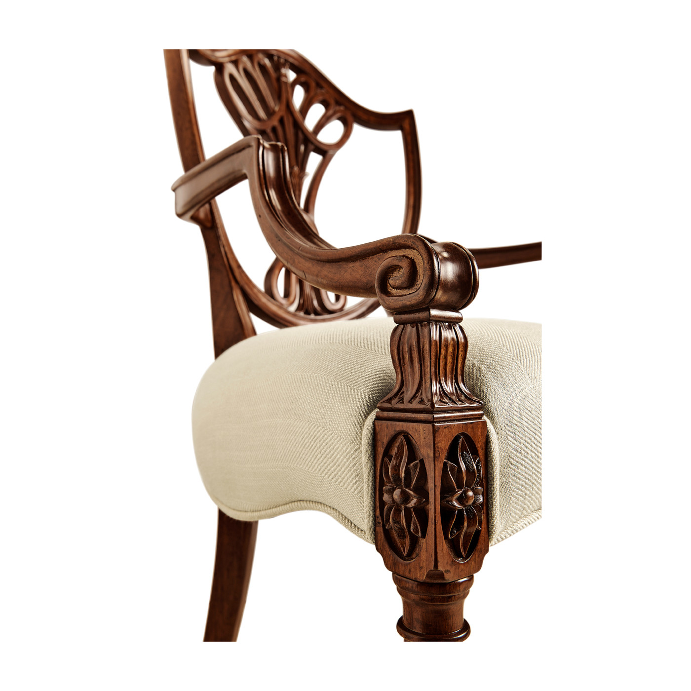 Buckingham Shield Back Arm Chair