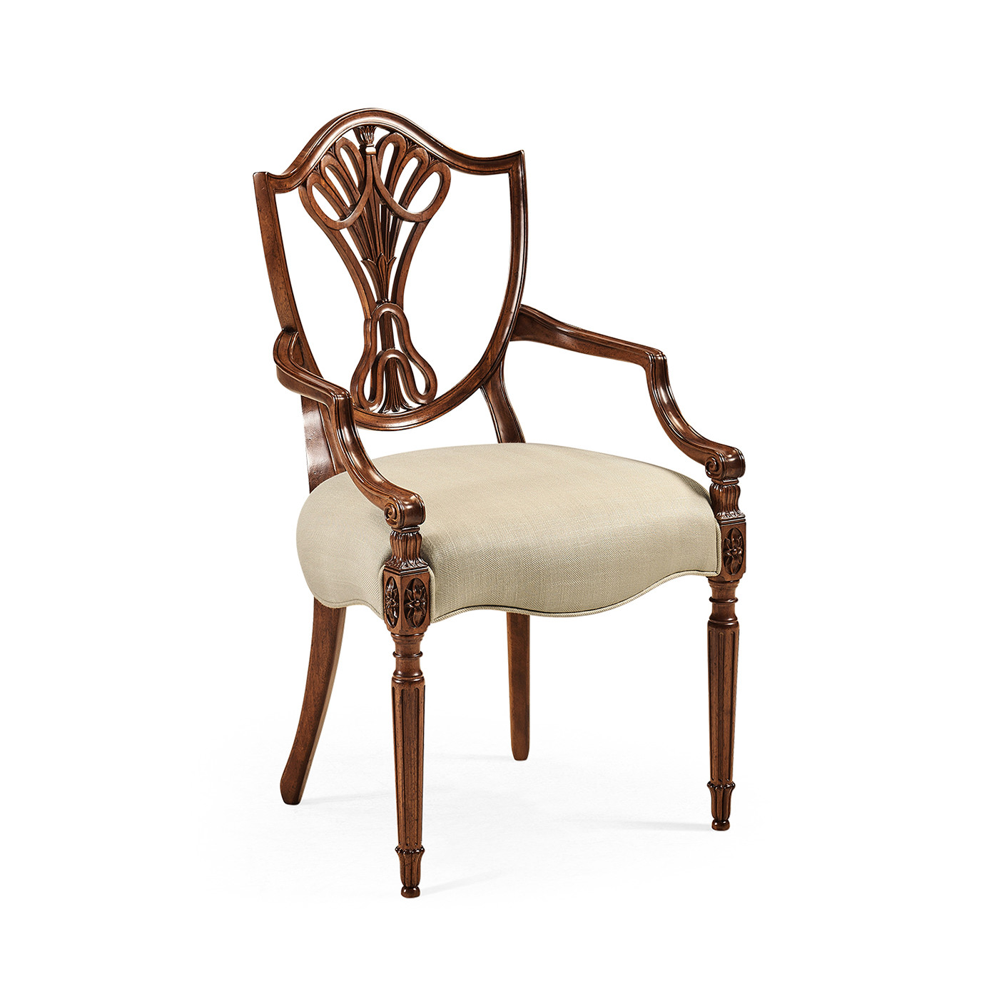 Buckingham Shield Back Arm Chair
