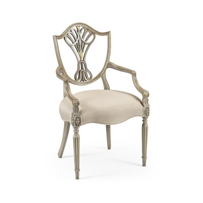 Buckingham Shield Back Arm Chair