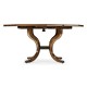 Square Brown Mahogany Extending Dining Table 42