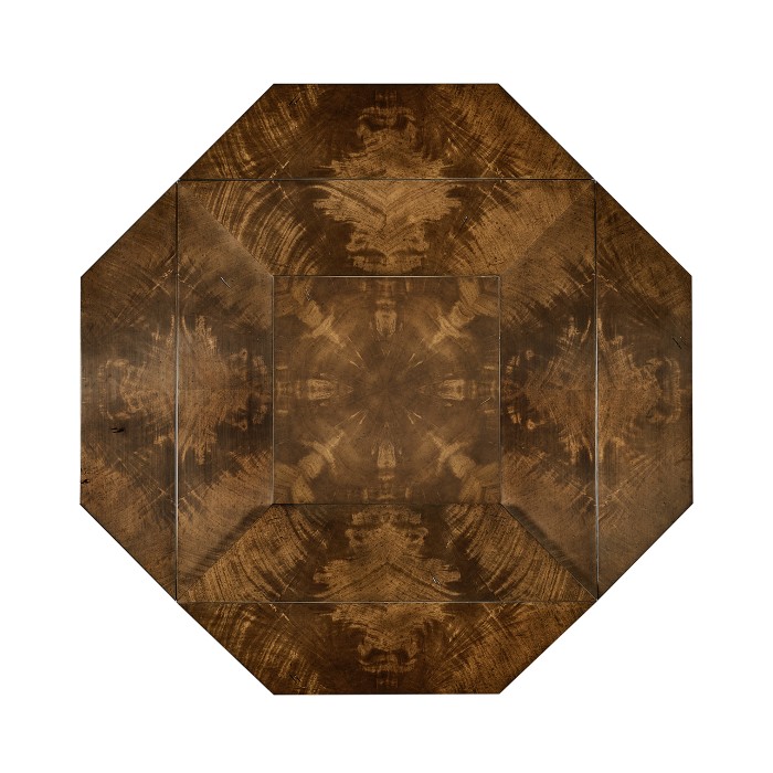 Square Brown Mahogany Extending Dining Table 42