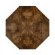 Square Brown Mahogany Extending Dining Table 42