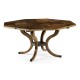 Square Brown Mahogany Extending Dining Table 42
