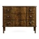 Brown Mahogany Chest of Three Drawers