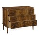 Brown Mahogany Chest of Three Drawers