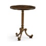 Brown Mahogany Lamp Table with Brass Moulding