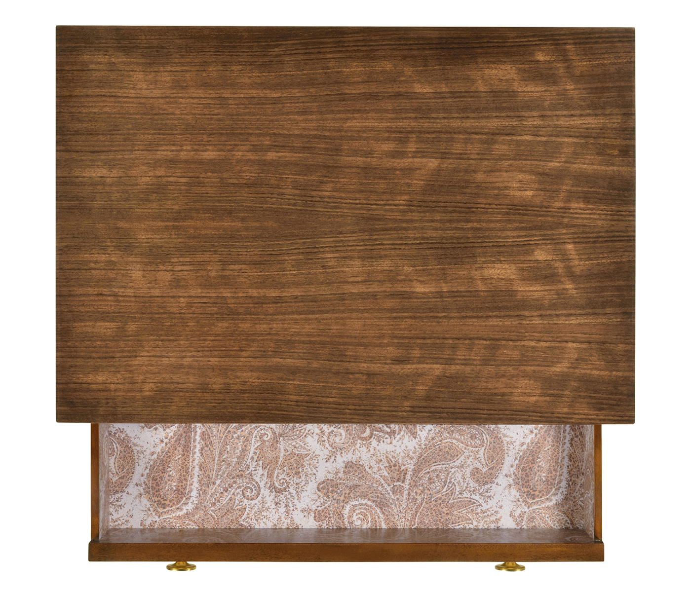 Pale Tartan Two-Drawer Nightstand