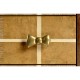 Pale Tartan Two-Drawer Nightstand