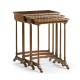 3 Nesting Tables with Faux Bone Inlay