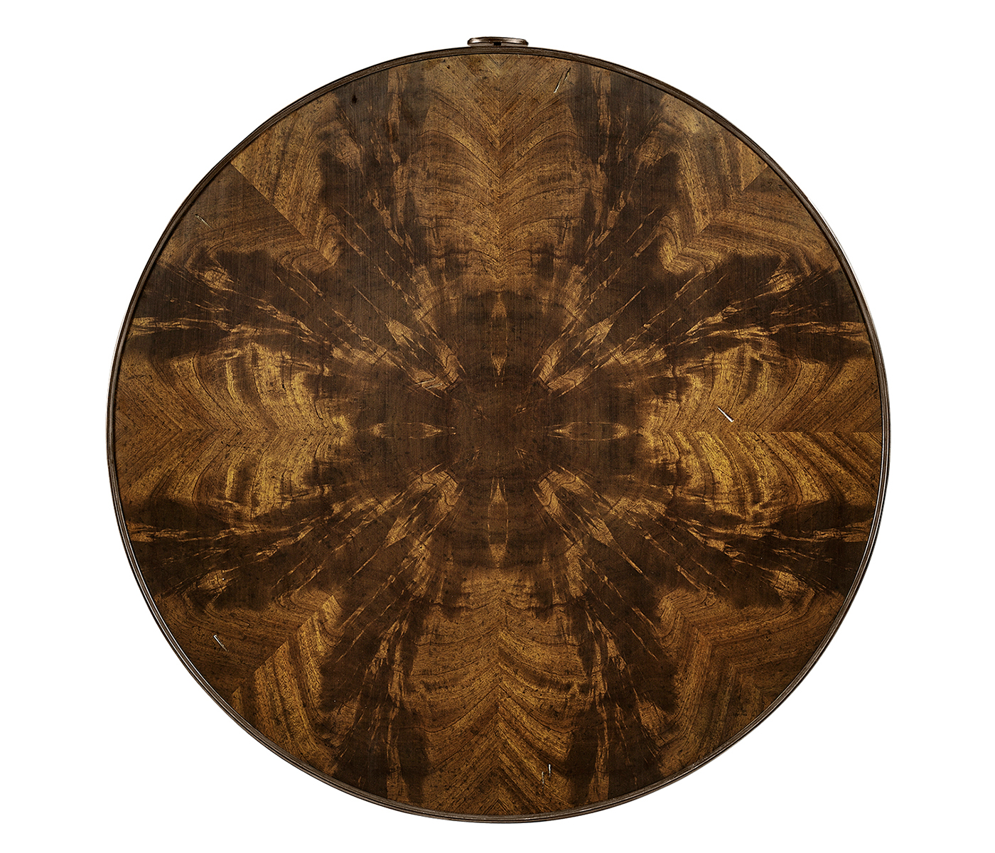 Drum Table with Reeded Edge