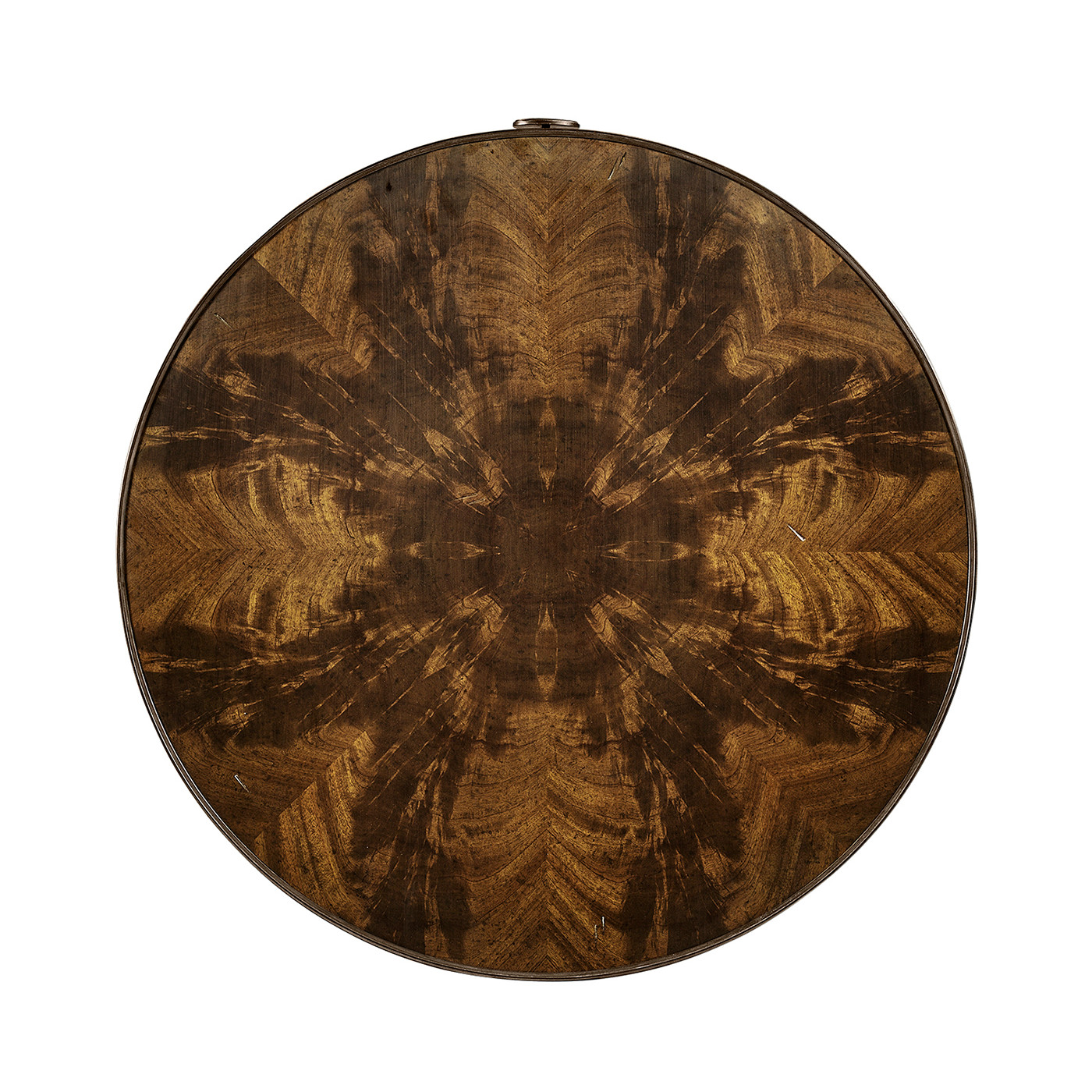 Drum Table with Reeded Edge