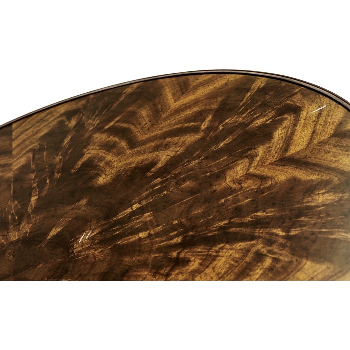 Drum Table with Reeded Edge