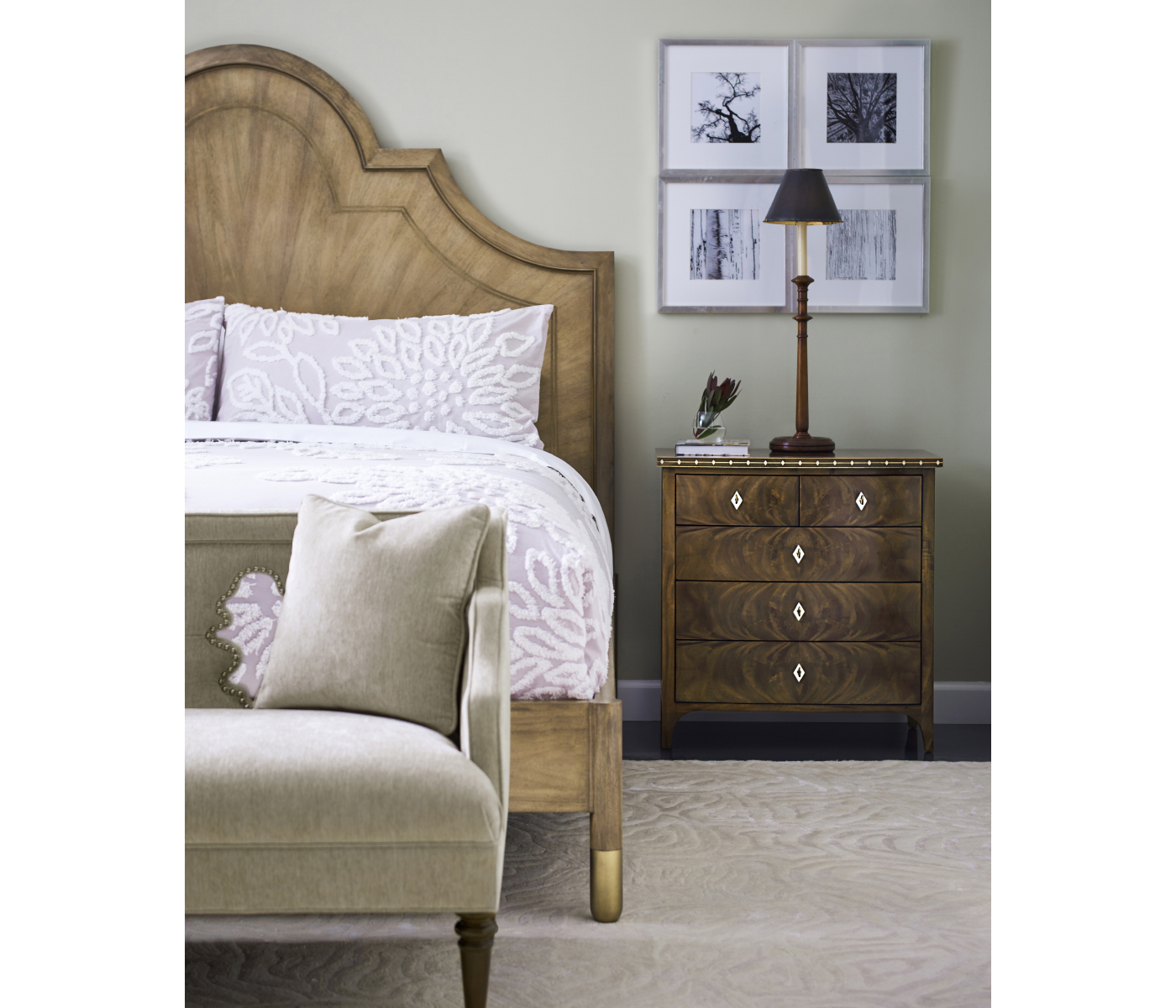 Brompton Small Brown Mahogany Chest of Drawers