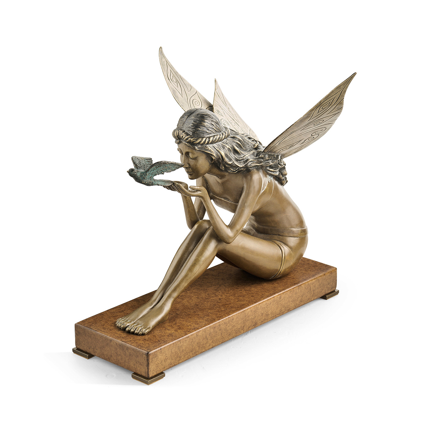 Antique Light Brown Brass Fairy