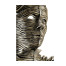Antique Dark Bronze Mask Sculpture