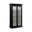 Formal Black Display Cabinet