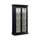 Formal Black Display Cabinet