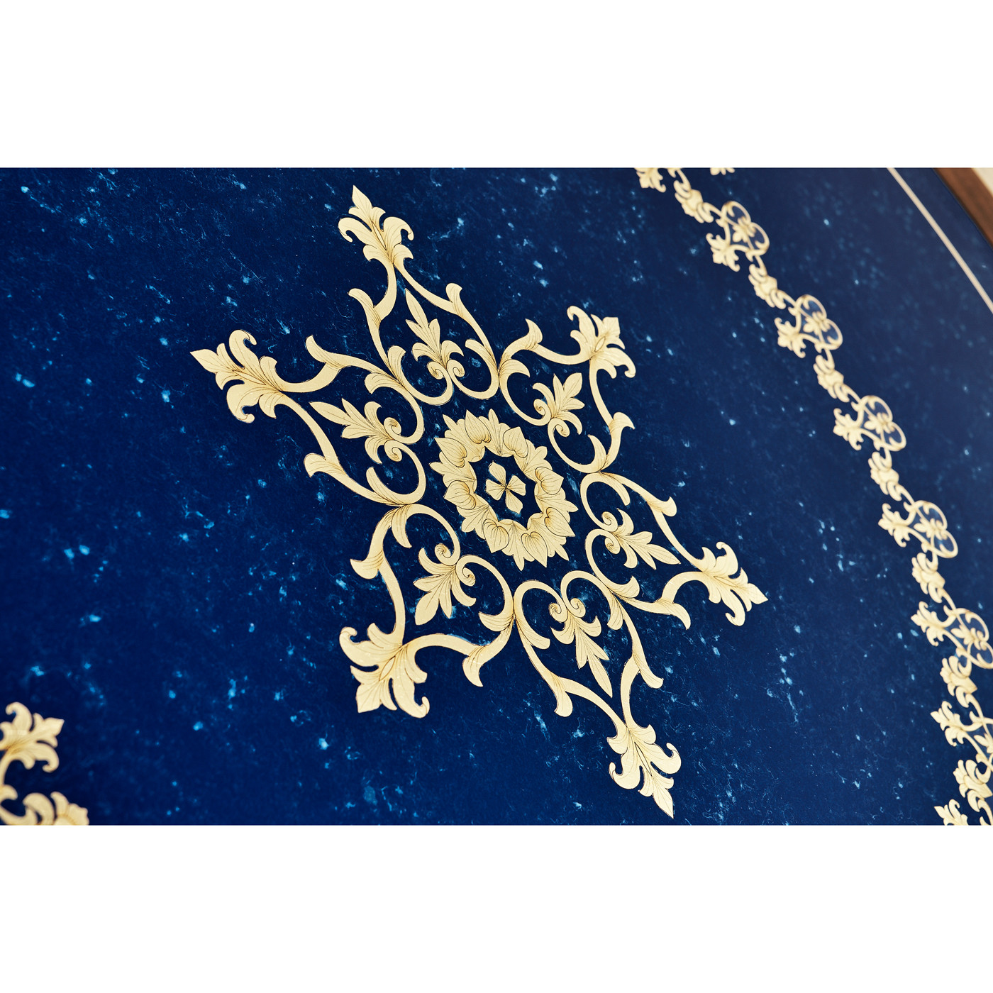 Lapis Blue Round Coffee Table