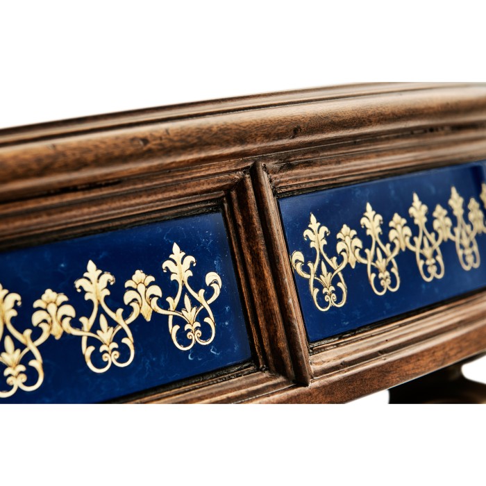 Lapis Blue Round Coffee Table