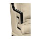 Biedermeier Greek Key Black Occasional Chair