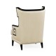 Biedermeier Greek Key Black Occasional Chair