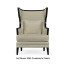 Biedermeier Greek Key Black Occasional Chair
