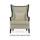 Biedermeier Greek Key Black Occasional Chair