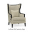 Biedermeier Greek Key Black Occasional Chair