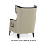 Biedermeier Greek Key Black Occasional Chair