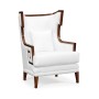 Biedermeier Greek Key Walnut Occasional Chair
