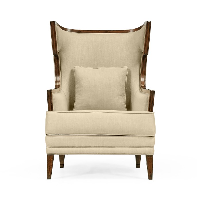 Biedermeier Greek Key Walnut Occasional Chair