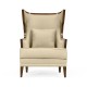 Biedermeier Greek Key Walnut Occasional Chair