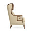 Biedermeier Greek Key Walnut Occasional Chair