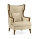 Biedermeier Greek Key Walnut Occasional Chair