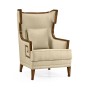 Biedermeier Greek Key Walnut Occasional Chair
