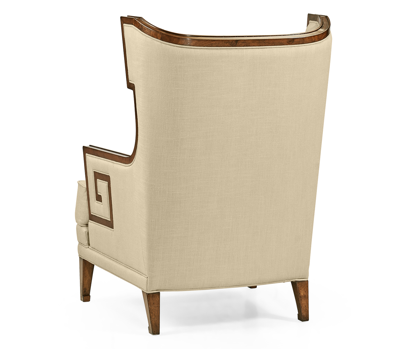 Biedermeier Greek Key Walnut Occasional Chair