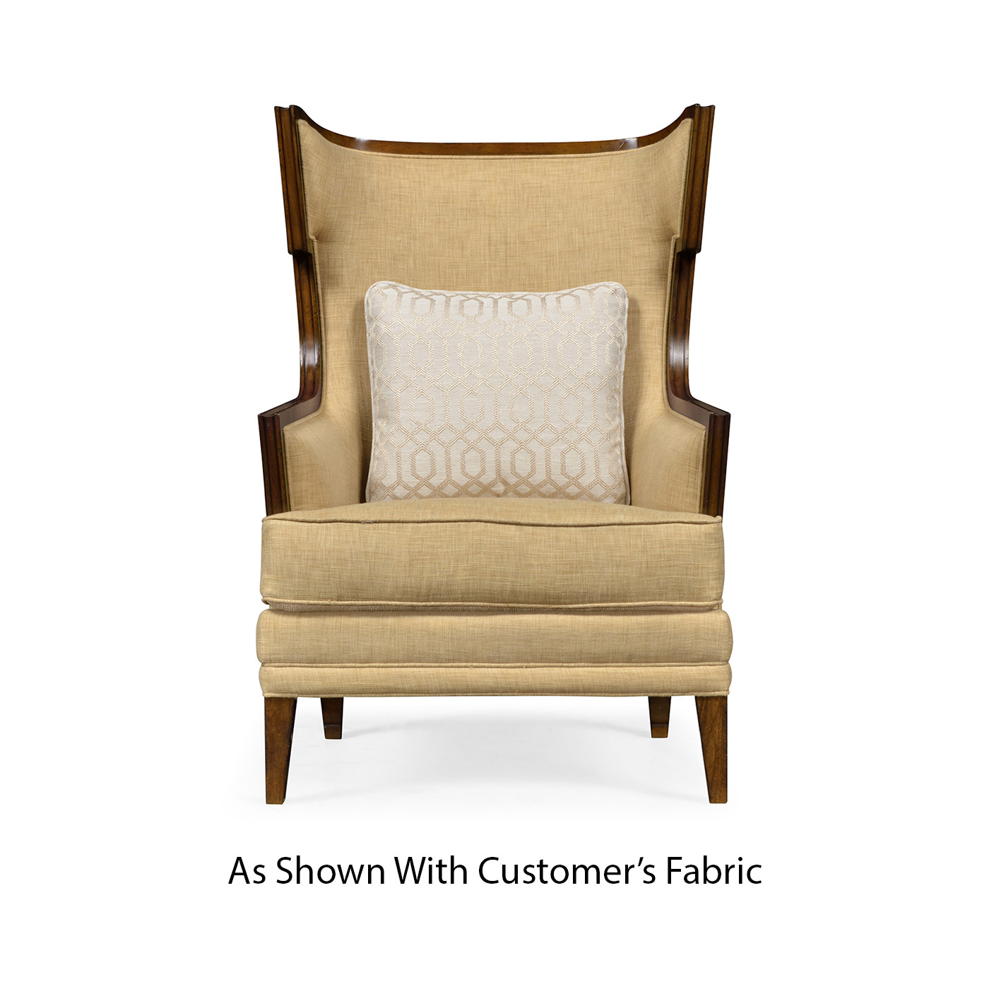 Biedermeier Greek Key Walnut Occasional Chair