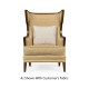 Biedermeier Greek Key Walnut Occasional Chair