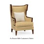 Biedermeier Greek Key Walnut Occasional Chair