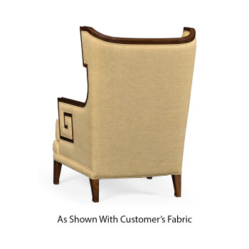 Biedermeier Greek Key Walnut Occasional Chair