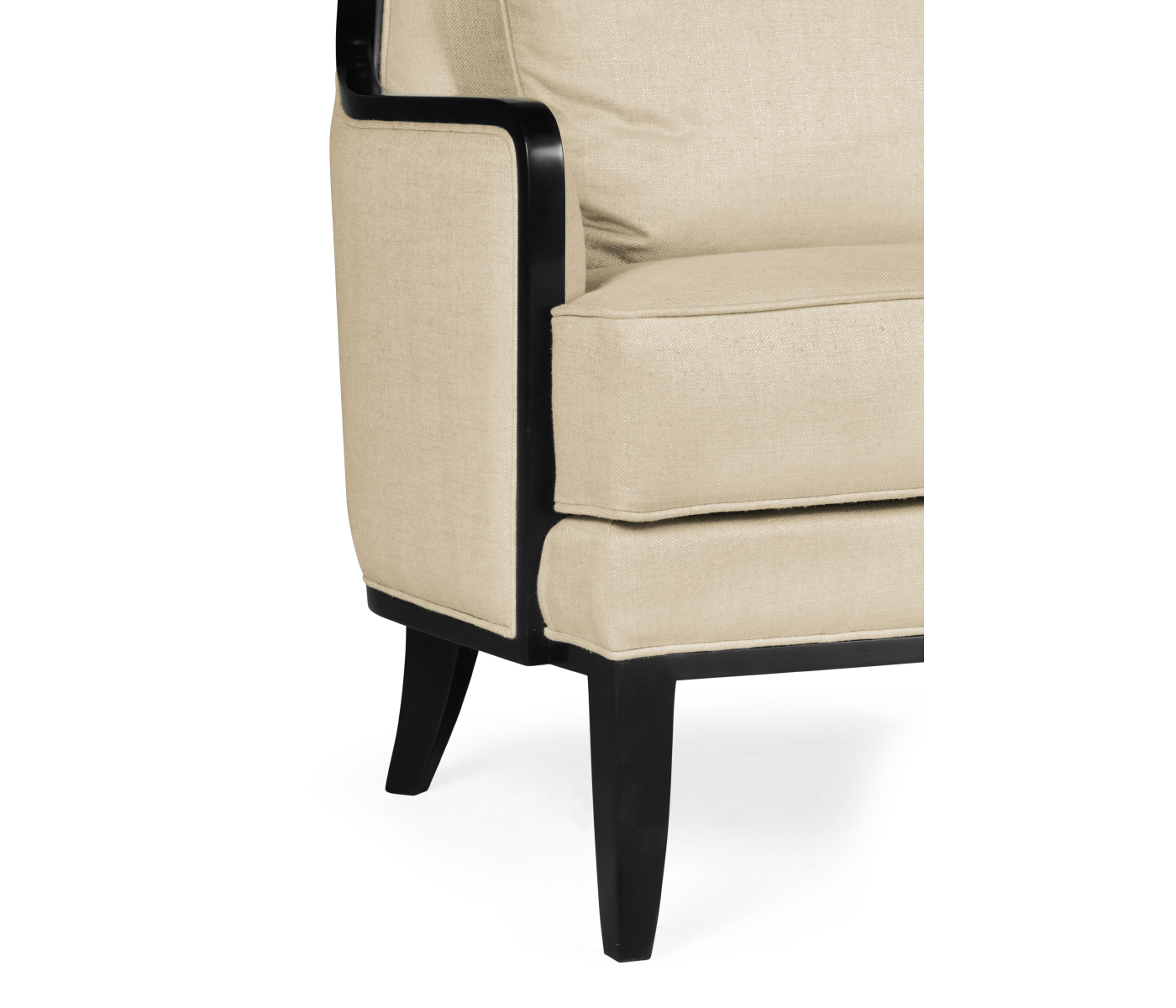 Biedermeier Greek Revival Formal Black Occasional Chair