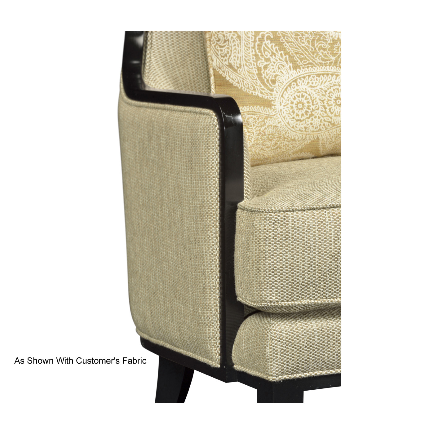 Biedermeier Greek Revival Formal Black Occasional Chair