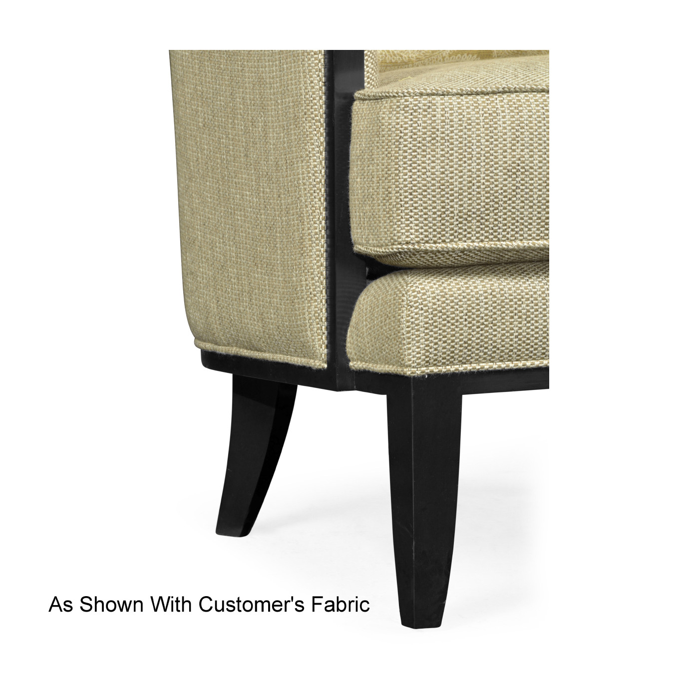 Biedermeier Greek Revival Formal Black Occasional Chair