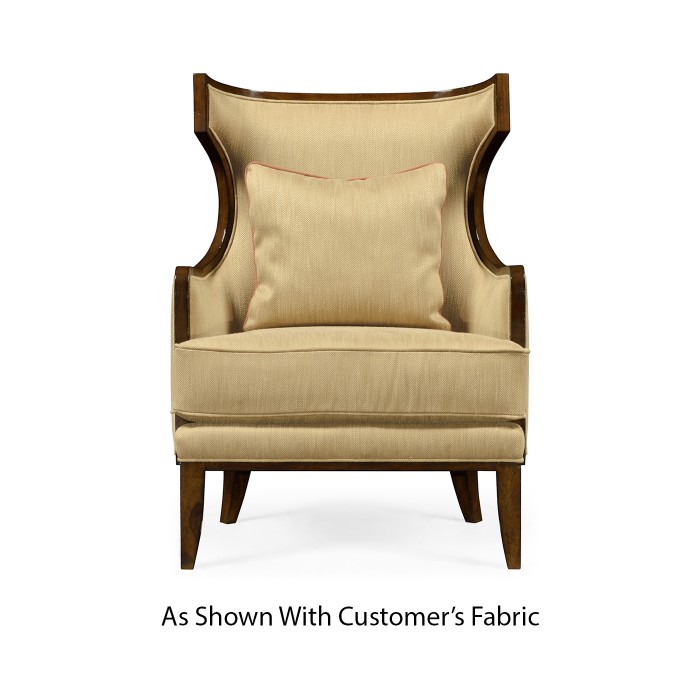 Biedermeier Greek Revival Walnut Occasional Chair