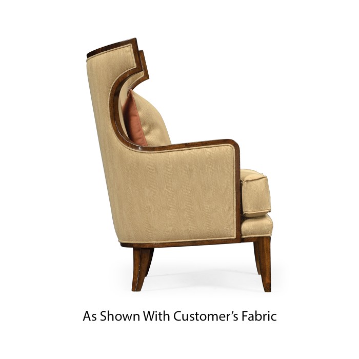 Biedermeier Greek Revival Walnut Occasional Chair