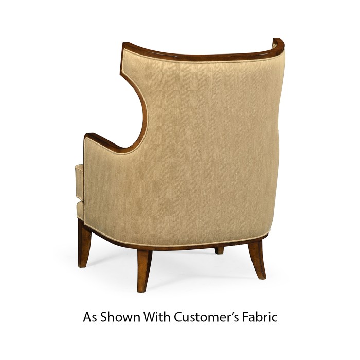 Biedermeier Greek Revival Walnut Occasional Chair