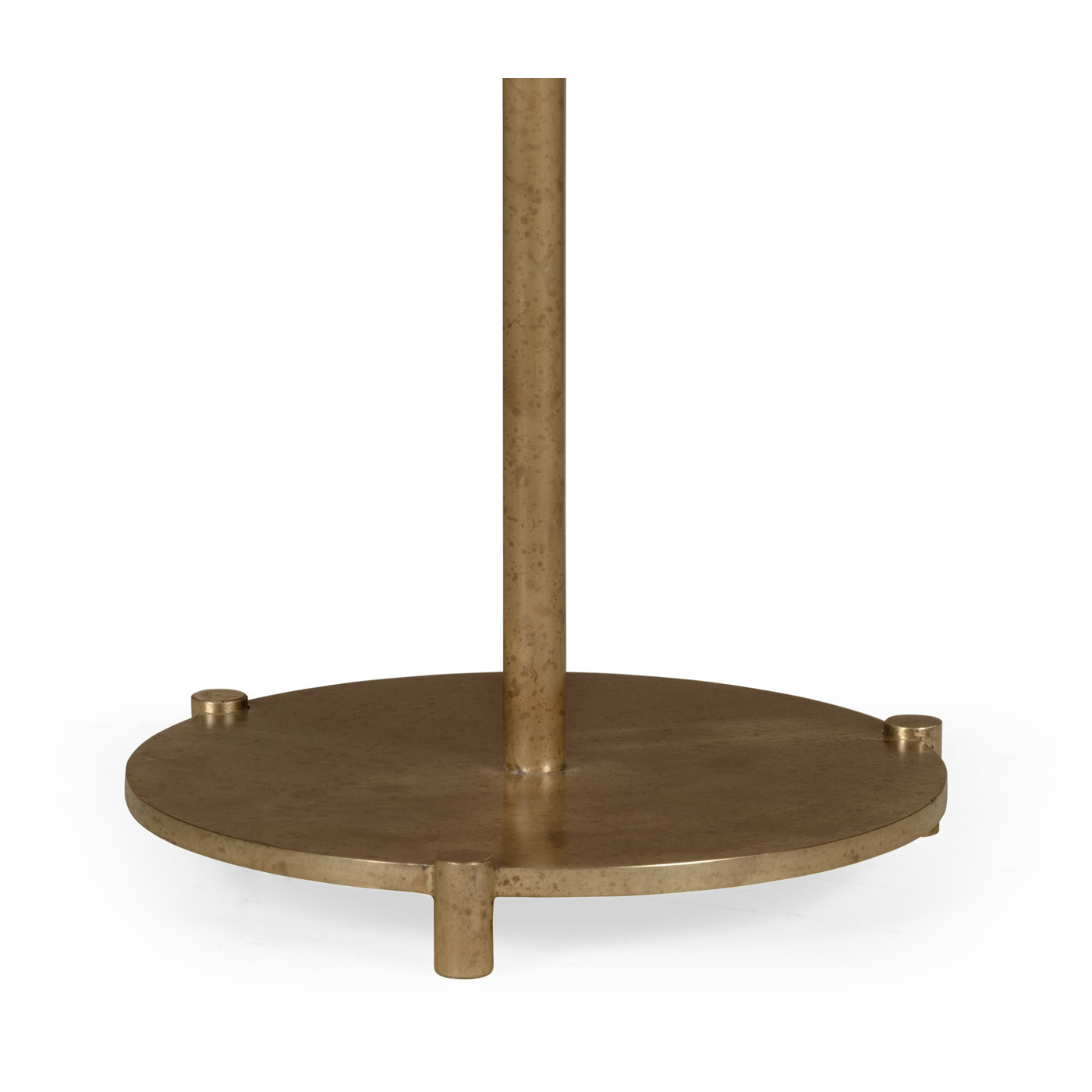 Small Round Dark Santos & Brass Wine table
