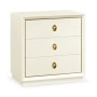 Small Ivory & Crackle Ceramic Lacquered Chest of Drawers