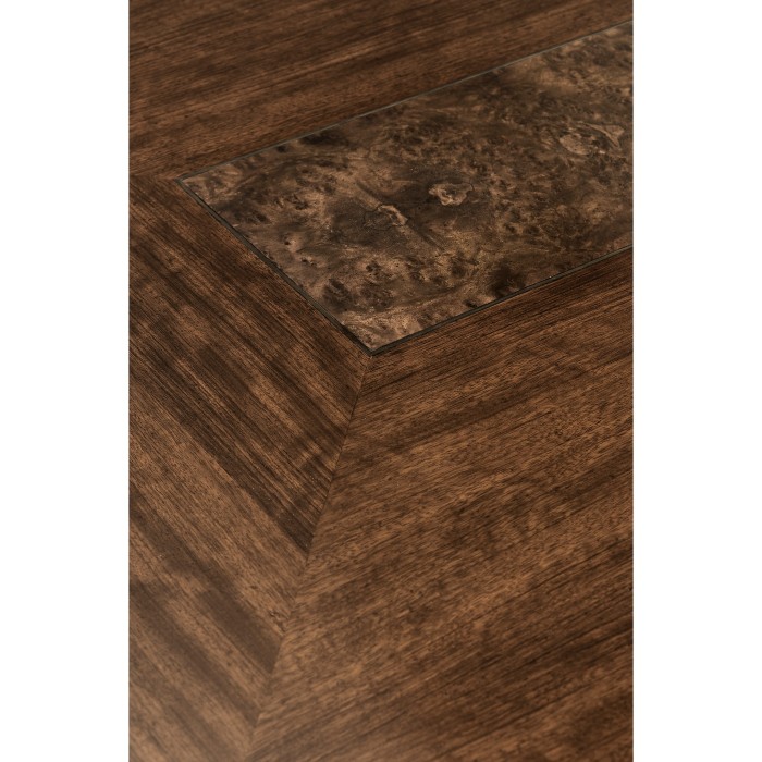 Rectangular Caledonian Daniella & Burl Walnut Dining Table 84